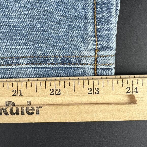 Judy Blue Jeans Women's 34x23* Wide Leg Crop High Rise Blue Stretch Denim Tag 32 - Picture 12 of 16